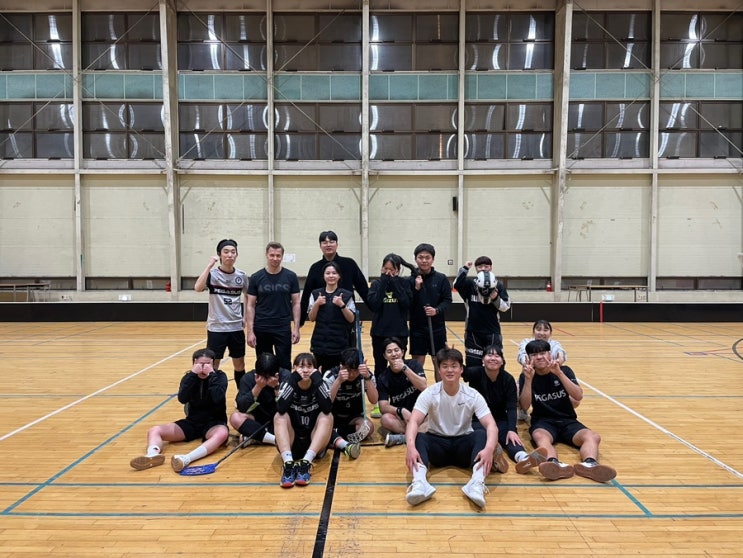  2023년 2월 월 첫 째주 부산 페가수스 플로어볼 운동시작!! (Busan Pegasus floorball team first work out this month)