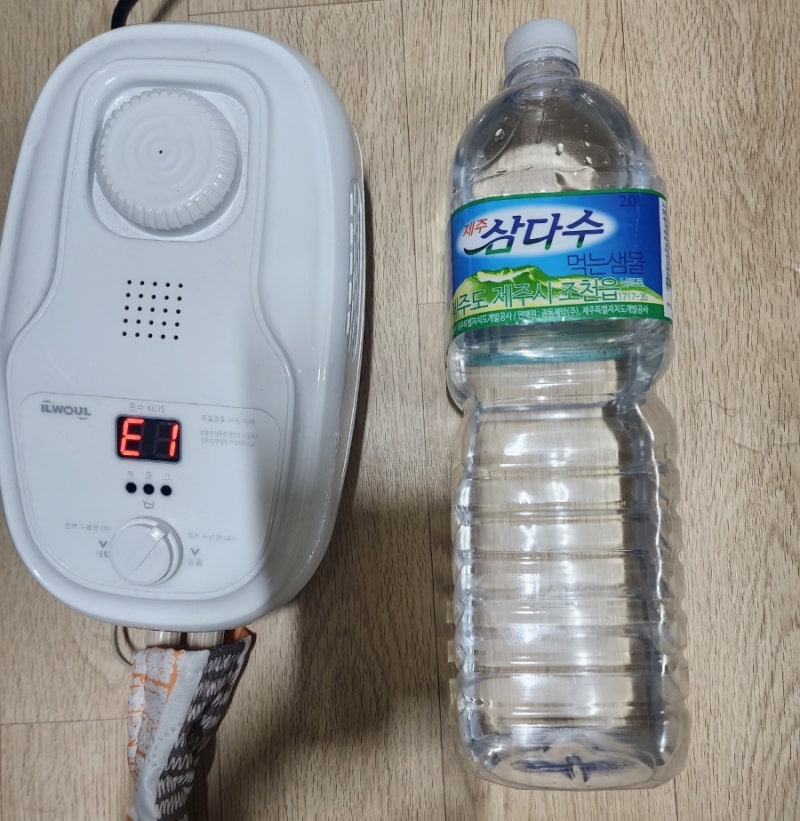 온수매트 물보충 (일월전자 E1에러 해소)