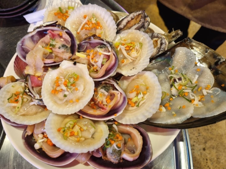  여수 돌산 황가네 조개구이 맛집
