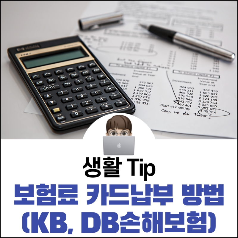 KB손해보험, DB손해보험 카드납부 신청 방법