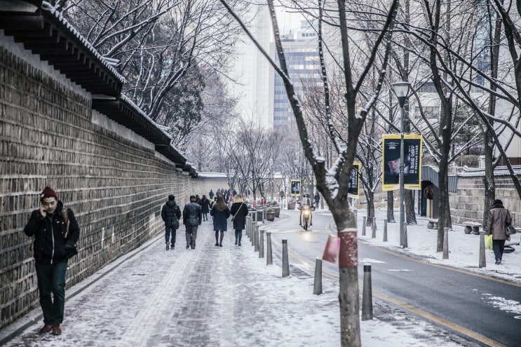  정동길에 눈이 내리면