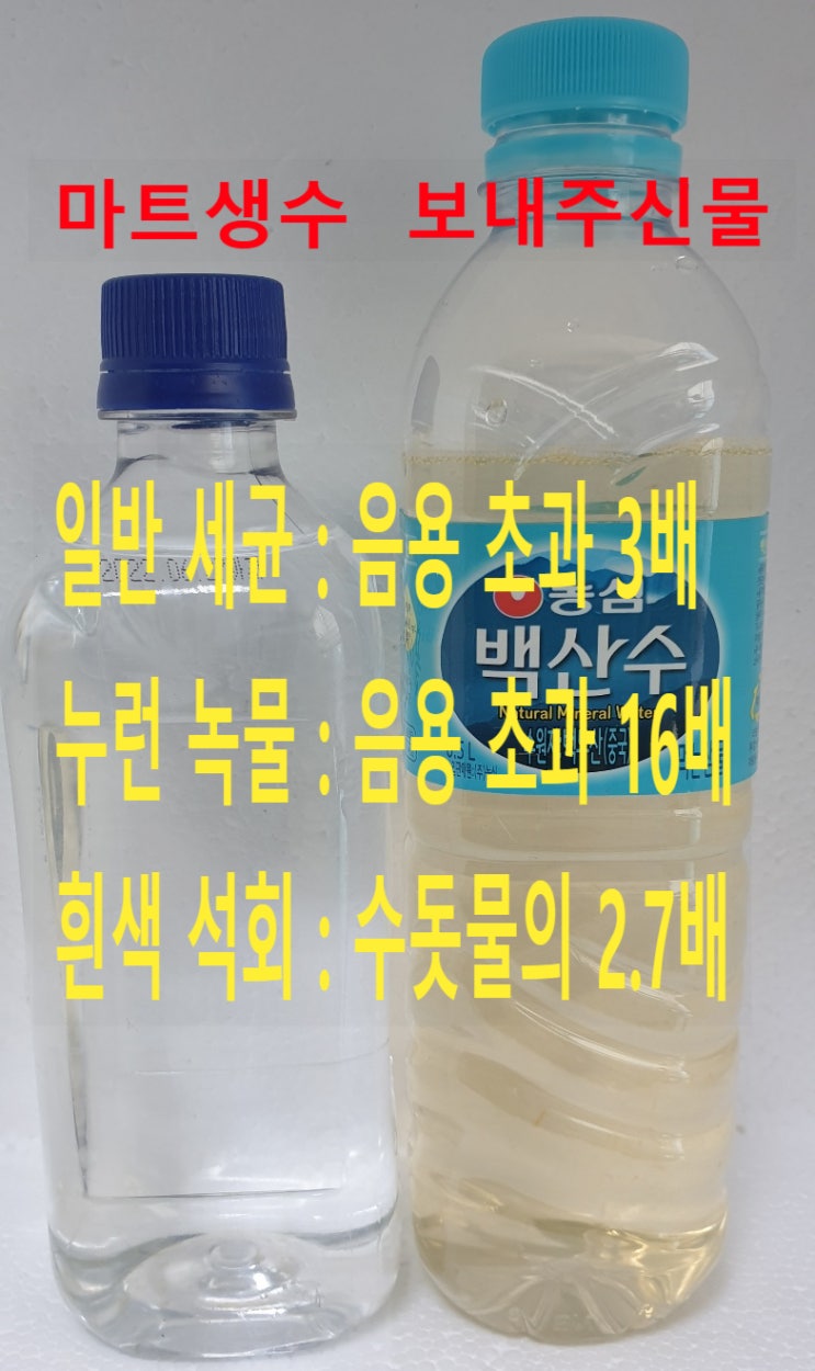 경기 남양주 공장, 지하수 녹물 정수, 필터로 안됩니다.