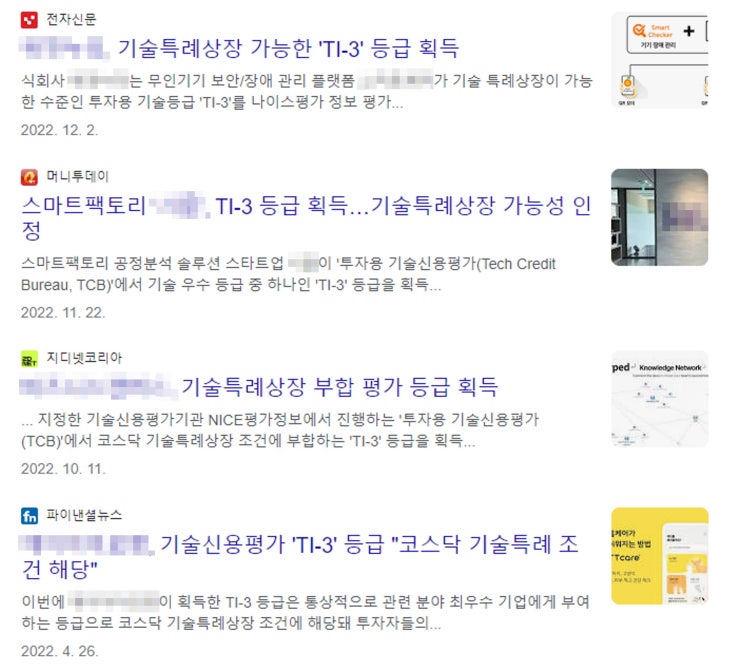  기술신용평가 TI-3 등급? 기술특례상장 꿈도 꾸지 마세요