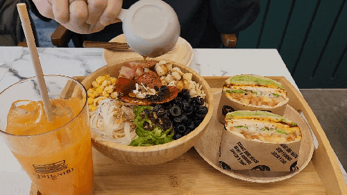 인천 동수역 카페 부평샌드위치, 시그니처파스타 샐러드가 맛있는 달리는커피!