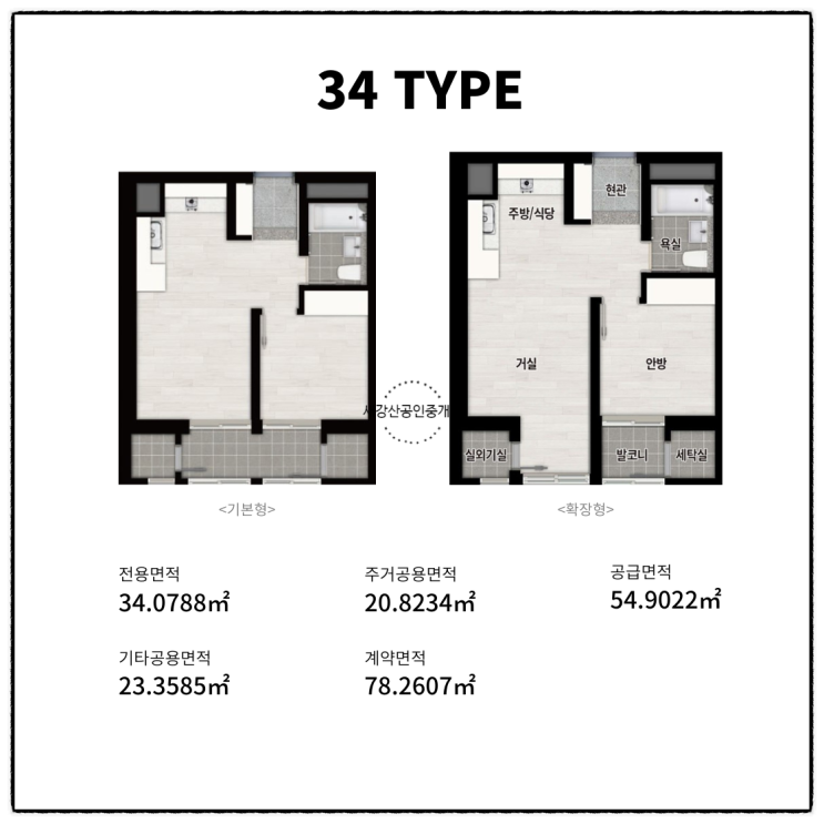  구리역 롯데캐슬 시그니처 >>> TYPE별 평면도