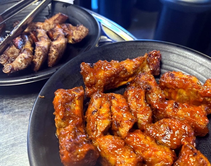  성남 모란역 데이트 고기집 추천 감성쪽갈비 모란점 연탄구이 맛집