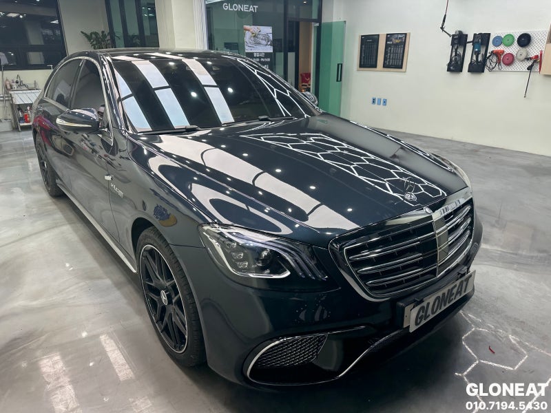 인천 서구 / 랩핑 / 인천 벤츠 S63 AMG 실내 우드 블랙으로 부분랩핑 시공 완료 / 벤츠 / S-클래스 / S-클래스 W222