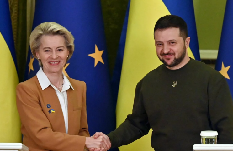 유럽 지도자들은 키이우에서 만나 우크라이나의 EU 가입 경로를 논의합니다