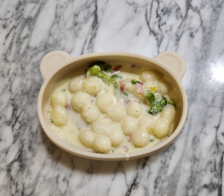  유아식 아기 크림떡볶이 만들기