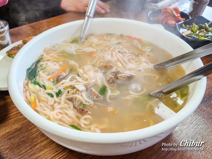  당진 맛집 백년초 바지락 칼국수