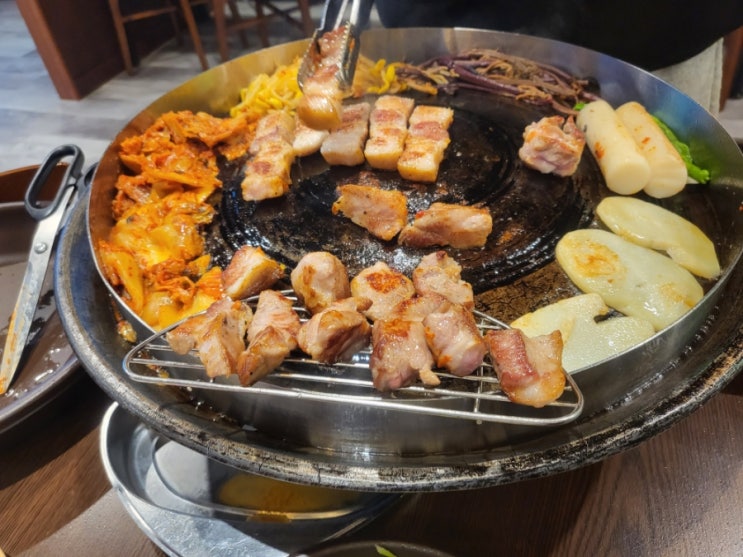  [동탄맛집] 인스타에서 핫한 오산동 삼겹살맛집 동탄 '고부돈솥뚜껑구이'