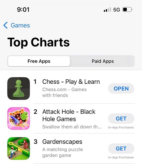 체스닷컴 ios App 1위 등 최근 소식