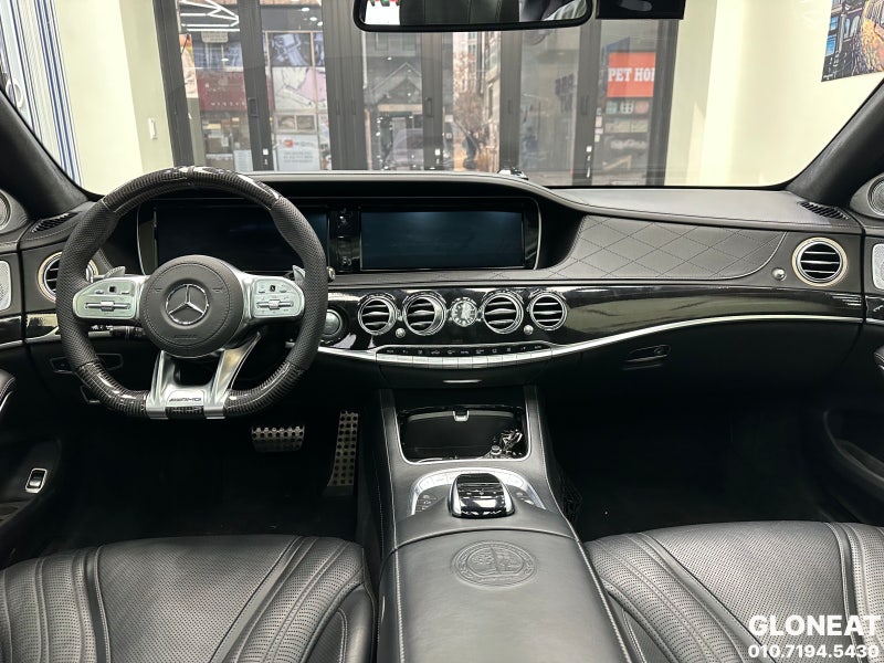 인천 서구 / 랩핑 / 인천 벤츠 S63 AMG 실내 우드 블랙으로 부분랩핑 시공 완료 / 벤츠 / S-클래스 / S-클래스 W222