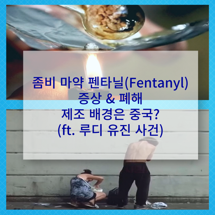  좀비 마약 펜타닐(Fentanyl) 증상, 제조 배경 중국? 미국 & 한국실태(ft. 루디 유진 좀비 사건)