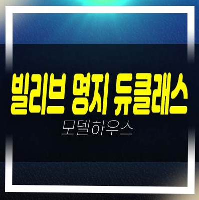  빌리브 명지 듀클래스 신세계건설 명지동 오피스텔 회사보유분 평형타입 유니트 견본주택 투자 방문상담!