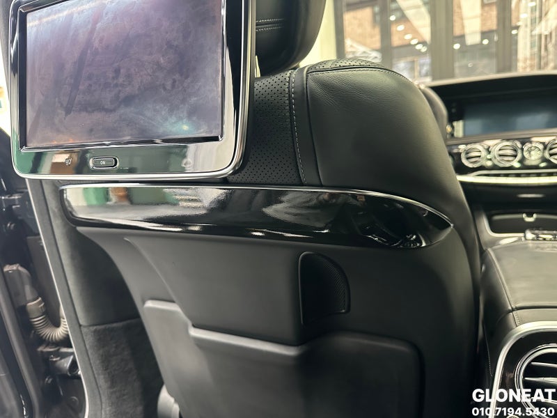 인천 서구 / 랩핑 / 인천 벤츠 S63 AMG 실내 우드 블랙으로 부분랩핑 시공 완료 / 벤츠 / S-클래스 / S-클래스 W222