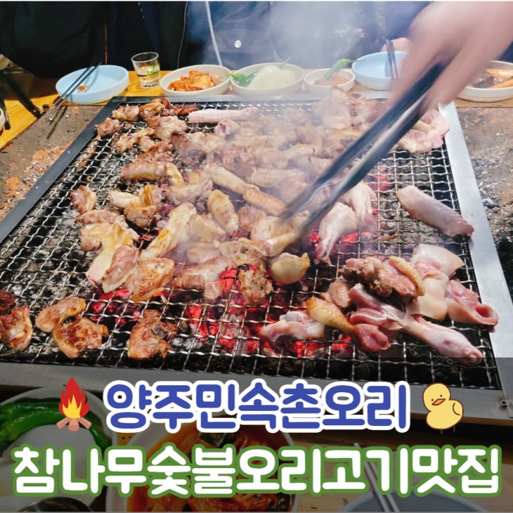  먹으면서 힐링 되는 벽초지수목원맛집 오리고기