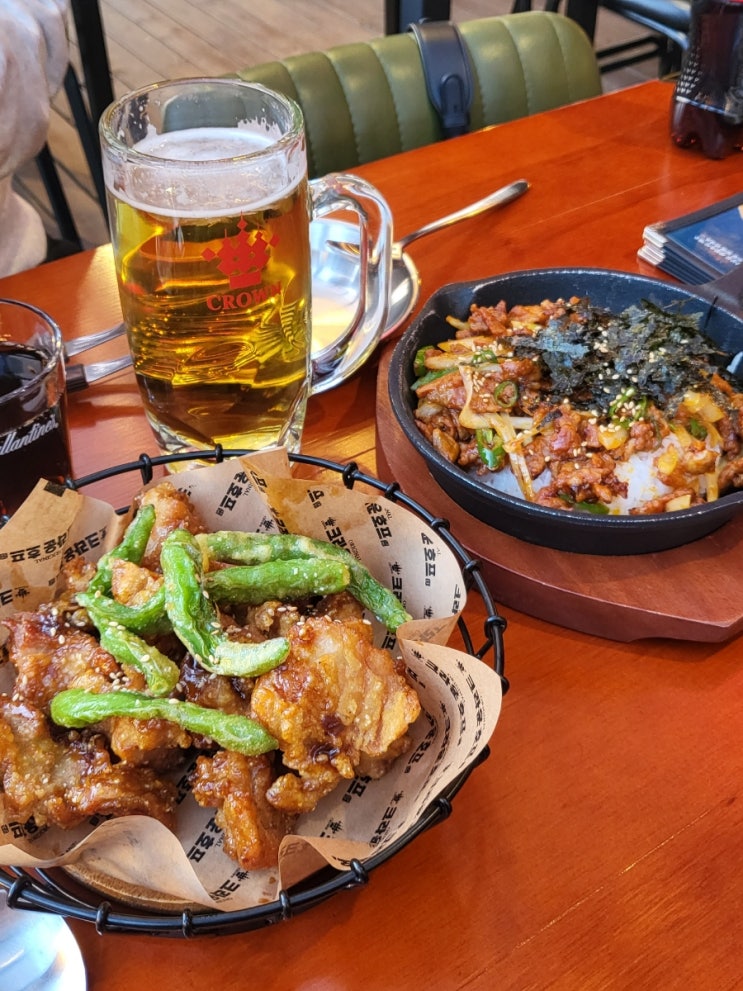 [대구술집] 가성비 좋은 안주 살얼음 생맥주! 수성못술집 '크라운호프'