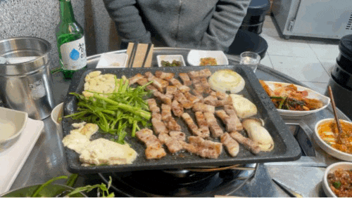  부천 중동역 미나리 삼겹살 맛집 : 미삼집