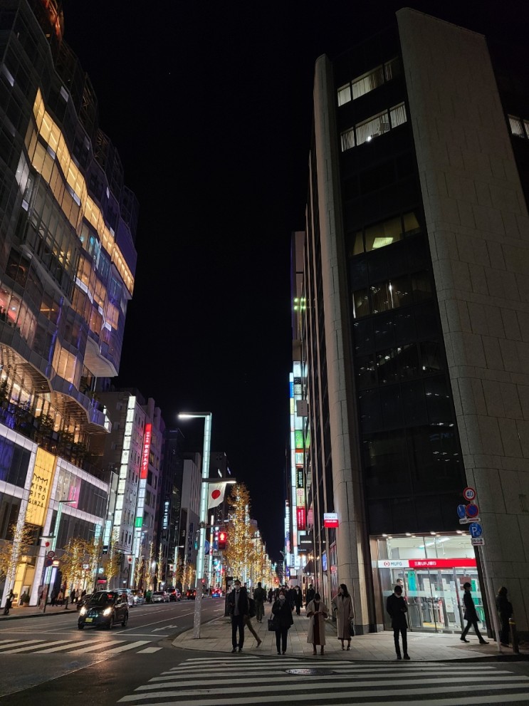 [도쿄여행 1일차] 긴자역 근처 야경과 쇼핑 사진들