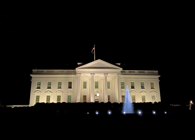 워싱턴DC 여행 하이라이트 백악관 야경