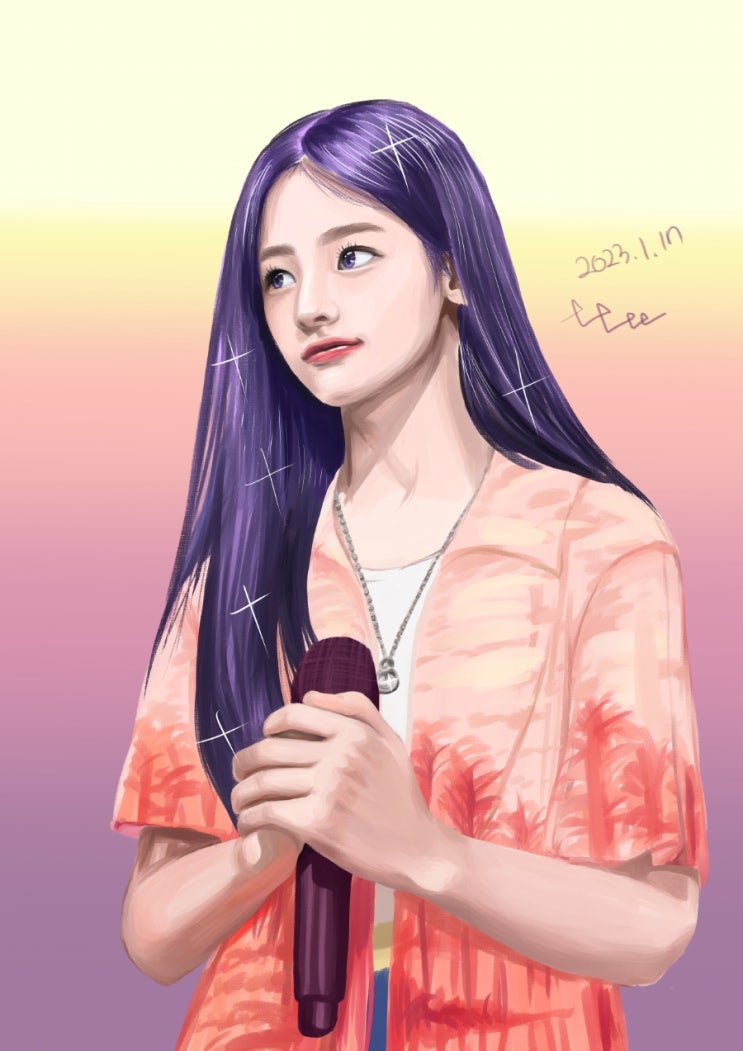  (클립스튜디오 그림) 뉴진스 민지 팬아트 그리기
