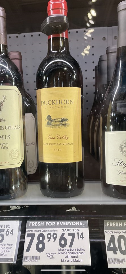  W1. 덕혼 멜롯 2019 (Duckhorn, Napa Valley Merlot), 미국