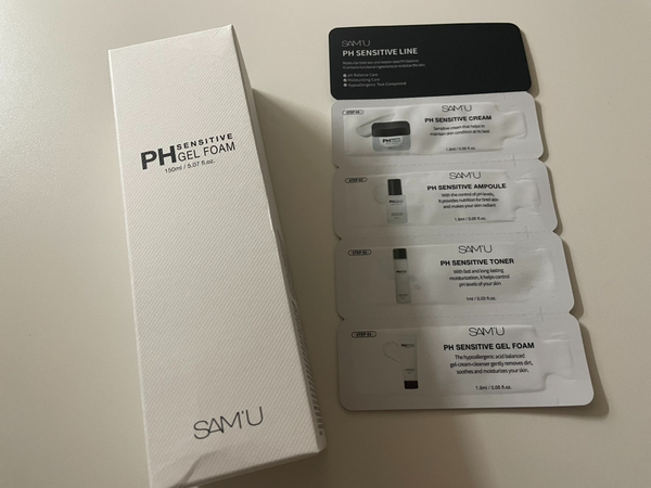  민감성 피부를 위한 약산성 클렌징폼 쌔뮤 PH센서티브젤폼