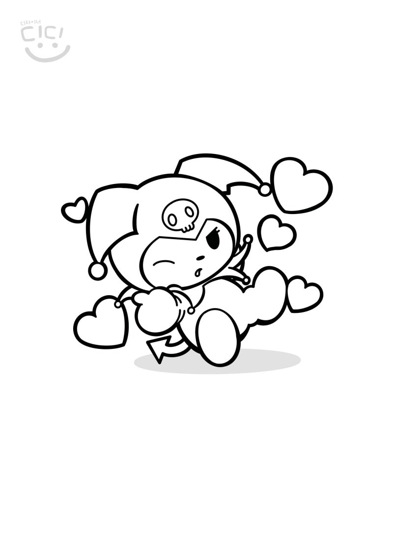 [무료 공유] 산리오 캐릭터 마이멜로디 시나모롤 헬로키티 도안 색칠놀이 : 네이버 블로그