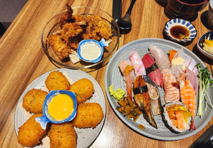  용인 역북동 초밥 맛집 도도 요리주점 푸짐한 스시 굴튀김 고로케 먹은 후기