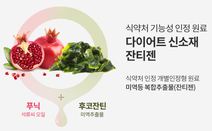  잔티젠 다이어트  종근당 슬림에스