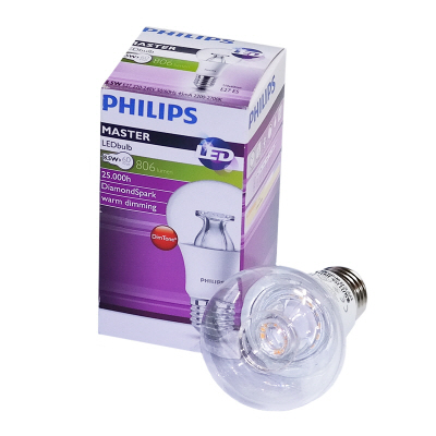 필립스 안정기내장형 LED 전구 8.5W E26 밝기조절가능 디밍 PHILIPS