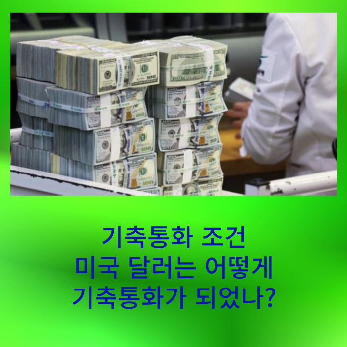  기축통화 & 이종통화 / 기축통화 조건, 미국 달러는 어떻게 기축통화가 되었을까?