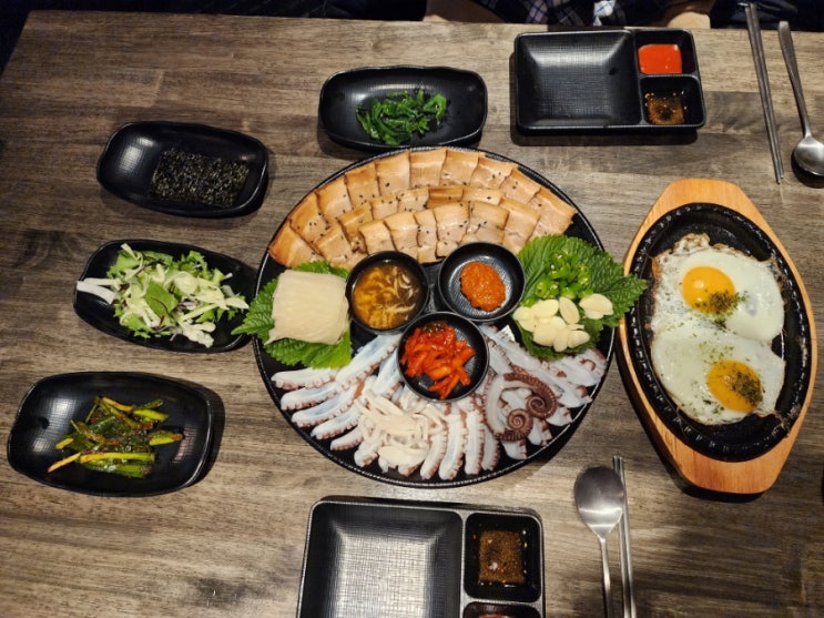  용인 동백 맛집 동백문어 돌문어 수육 삼합 먹은 후기
