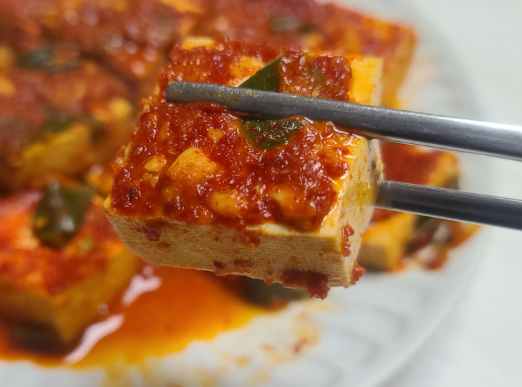  대명농산 국산 고춧가루로 간단하고 맛있는 두부조림 만들기