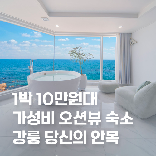  전객실 오션뷰 가성비 좋은 '당신의 안목 주문진점'