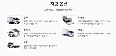  포터탑차 전기냉동탑차 특수용달 렌트 비용 어플로 쉽게 예약