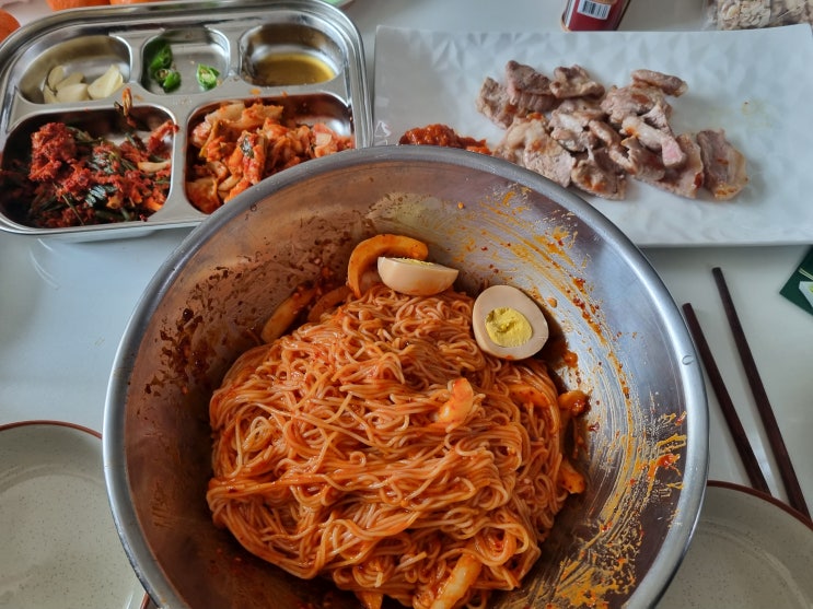  간단한 한끼 요리 비빔국수 레시피 양념장