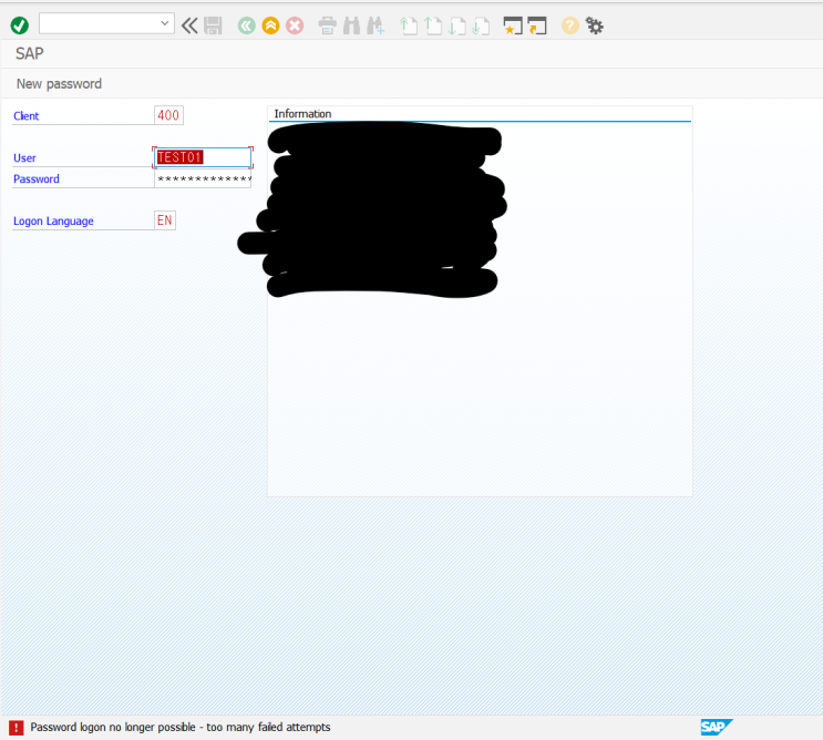  [SAP]  SU01로 잠긴 아이디 풀기