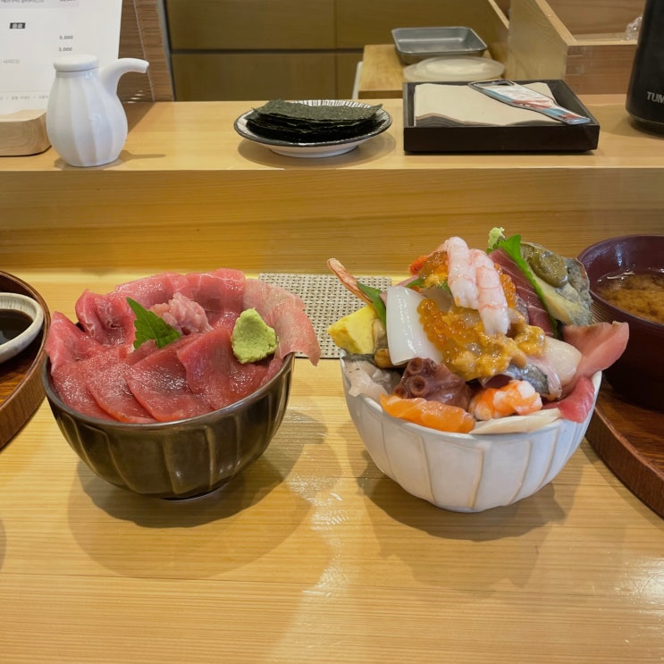  제주공항 근처 맛집 스시테이카이센동 점심으로 딱 좋은 내돈내산 마구로도로동, 넘치는 카이센동