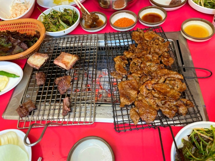  부산 남포동 갈비골목의 역사가 오래된 노포 돼지갈비집 - 산해갈비