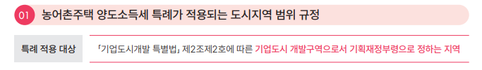  [양도소득세] 농어촌주택 양도소득세 특례가 적용되는 도시지역 범위 규정 (2023.1.18)
