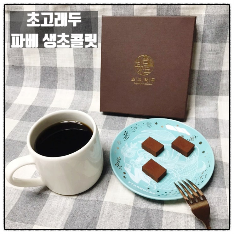  초고래두 파베 생초콜릿 발렌타인데이초콜릿 선물 리뷰
