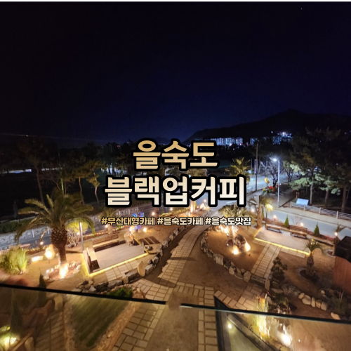  을숙도 블랙업 거대한 기업형 카페 솔직 후기