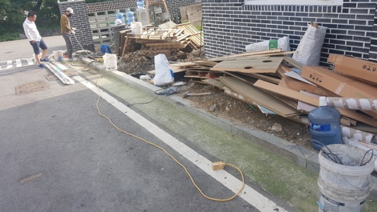  서울 은평구 경계석커팅 작업사진입니다.