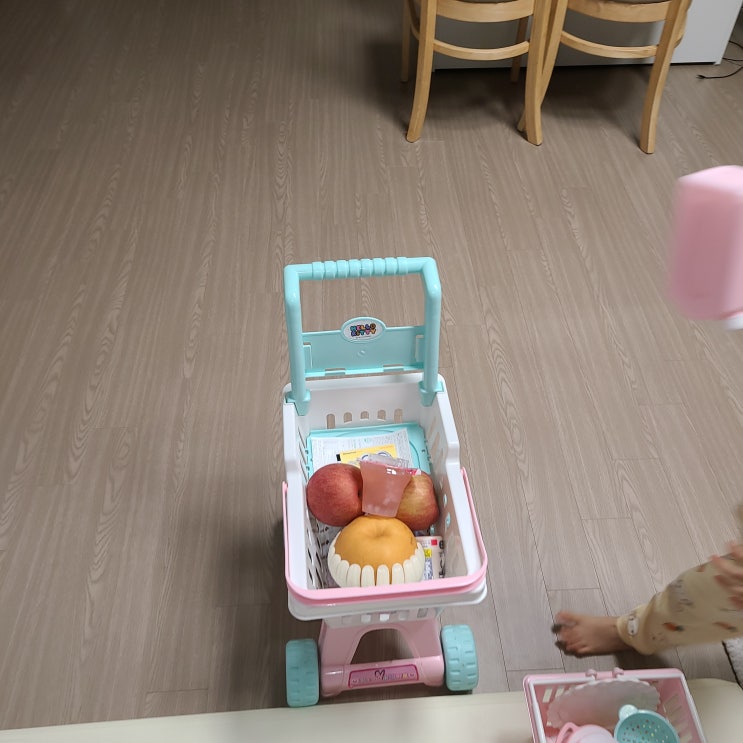  영상시청 대신 아이들과 마트놀이 하기(부모가 함께)