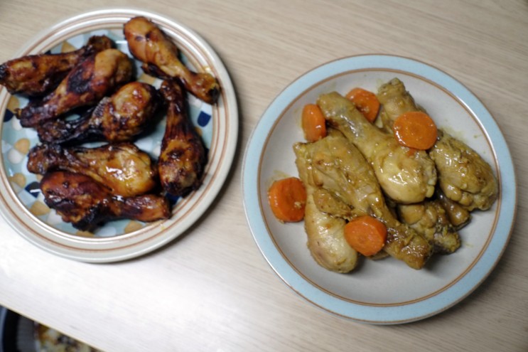 집밥수행. 닭다리조림, 에어프라이드치킨. feat. 닭다리 요리.