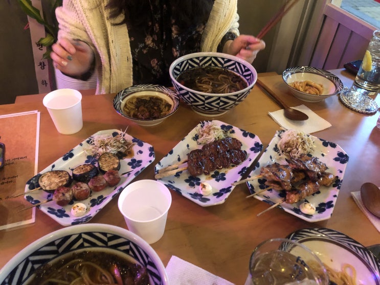  이자까야 숯불꼬치구이 대림국수 내돈내산