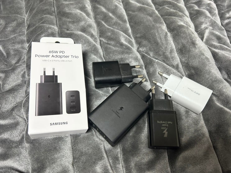  삼성 C타입 초고속 충전기 트리오 포트 EP-T6530N