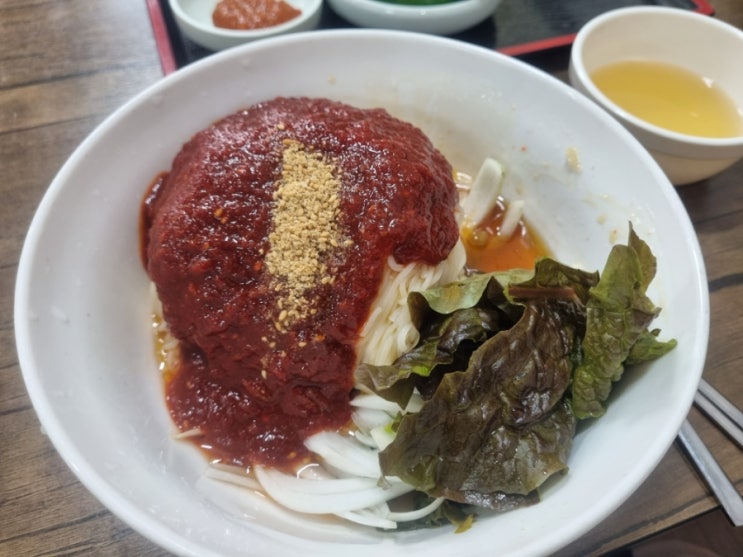 마산삼계 촌국수맛집 고향비빔국수, 돌솥비빔밥